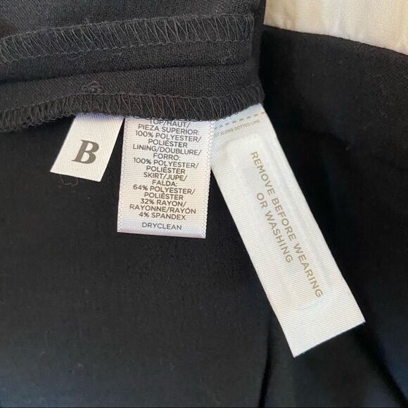 ANN TAYLOR LOFT Black and Cream Sleeveless Sheath Dress Size 10 New With Tags! - Picture 8 of 8